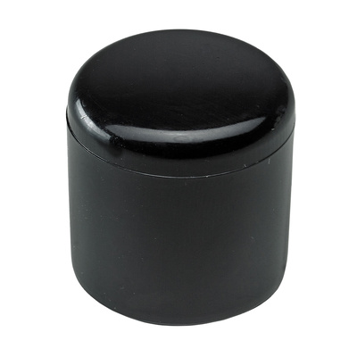 Capuchons pour pieds pour tubes ronds, Ø 18 mm, Plastique, noir