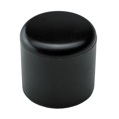 Capuchons pour pieds pour tubes ronds, Ø 22 mm, Plastique, noir