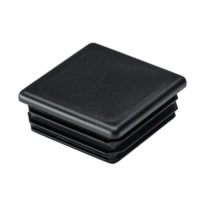 Push in glider for rectangular tube, 60 x 60 mm, plastic, black