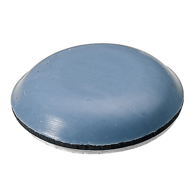Self adhesive multi purpose glides, Ø 25 x 5 mm, polytetrafluoroethylene, blue, grey