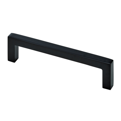 Furniture Handle, ◘──◘ 96 mm, 105 x 8 x 28 mm, aluminium, black