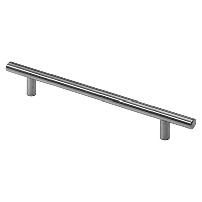 Poignée de meuble, ◘──◘ 160 mm, 13 x 220 x 38 mm, Inox, mat