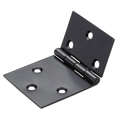 Charnière large, 50 x 85 x 2 mm, Acier, noir