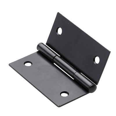 Charnière anguleuse, 50 x 50 x 1 mm, Acier, noir