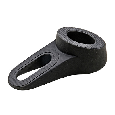Door and window wedge, 2 - 38 x 57 x 118 mm, plastic, black