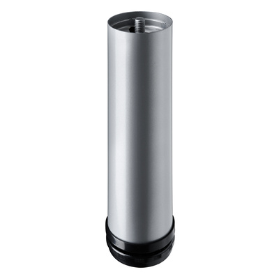 Table leg, 200 - 230 x Ø 60 mm, steel, aluminium look