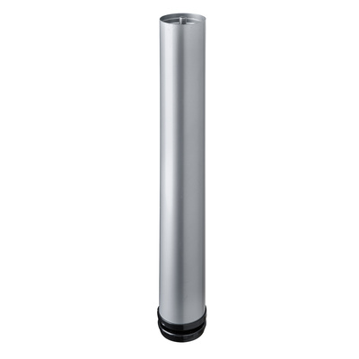 Table leg, 400 - 430 x Ø 60 mm, steel, aluminium look