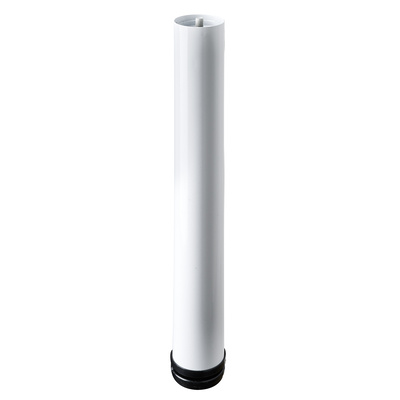 Table leg, 400 - 430 x Ø 60 mm, steel, white
