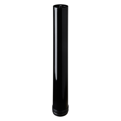 Table leg, 400 - 430 x Ø 60 mm, steel, black