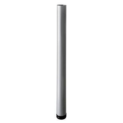 Table leg, 700 - 730 x Ø 60 mm, steel, aluminium look