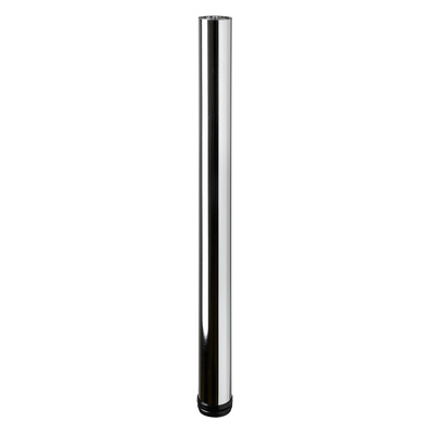 Table leg, 700 - 730 x Ø 60 mm, steel, chrome plated
