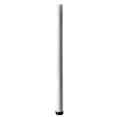 Table leg, 840 - 870 x Ø 60 mm, steel, white
