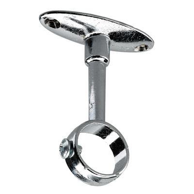 Traverses mitoyennes du tube de penderie, avec vis de fixation, Ø 20 mm, Zamak chromé