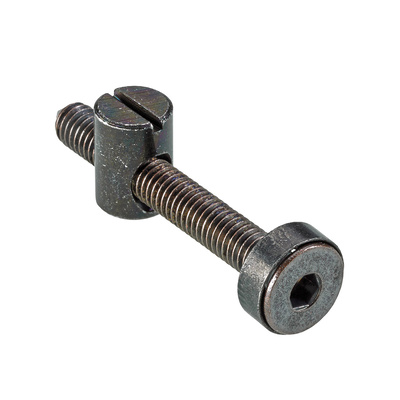 Verbindungsbeschlag mit Kloben VB 9, Senkkopf, M6 x 50 mm, Stahl, schwarz