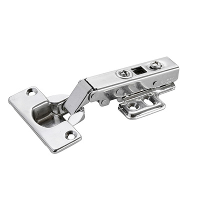 Screw on Veosys concealed hinge with integrated Silent System for overlay doors