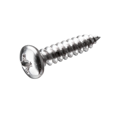 Panhead screws, PZ, Ø 3,5 x 16, steel, nickel plated
