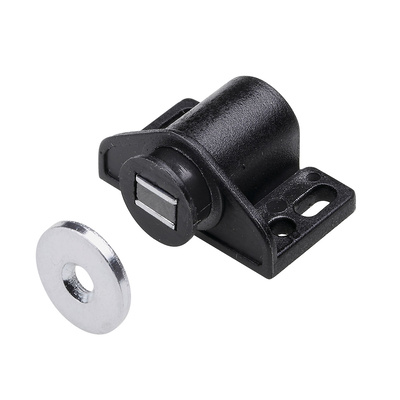Loqueteaux magnétiques 2 kg, ajustable, 33 x 16 x 20 mm, zingué, noir