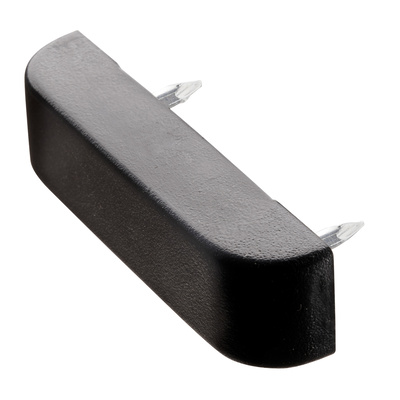 Bodenträger mit Nagelstiften, 40 x 10 x 15 mm, Kunststoff, Stahl, schwarz