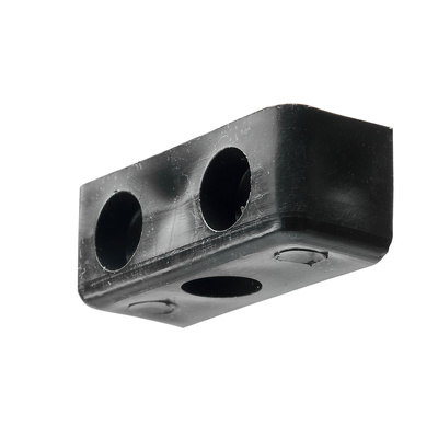 Raccord d‘angle "Bloc", 12 x 12 x 35 mm, Plastique, noir