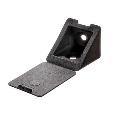Raccord d'angle universel, 22 x 24 x 22 mm, Plastique, noir