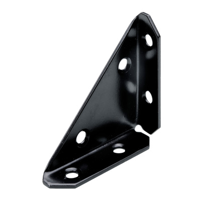 Raccord d‘angle, 50 x 50 x 70 x 1,5 mm, Acier, noir