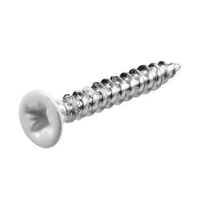 Countersunk head screw, Ø 3,5 x 25, steel, white