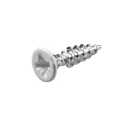 Countersunk head screw, Ø 3,5 x 16, steel, white