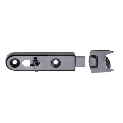Möbelriegel gerade, 50 x 13 mm, Stahl, schwarz
