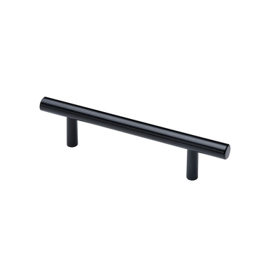 Furniture Handle, ◘──◘ 96 mm, 10 x 146 x 30 mm, steel, black
