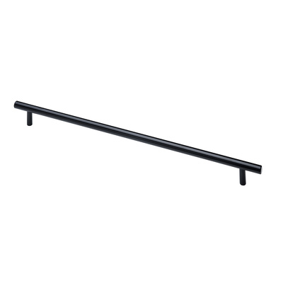 Furniture Handle, ◘──◘ 224 mm, 10 x 274 x 30 mm, steel, black