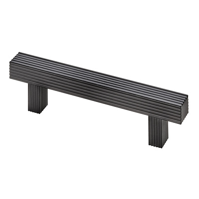 Furniture Handle, ◘──◘ 96 mm, 136 x 12 x 32 mm, aluminium, matt black