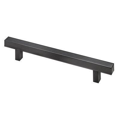Furniture Handle, ◘──◘ 160 mm, 220 x 12 x 32 mm, aluminium, matt black