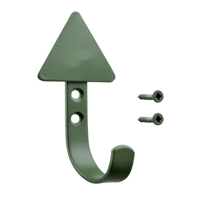 Hook Fir, 50 x 100 x 41 mm, metal dark, green