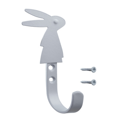 Hook rabbit, 55 x 125 x 41 mm, metal grey