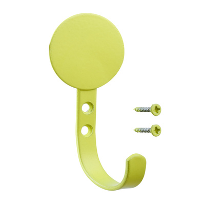 Hook Circle, 53 x 105 x 41 mm, metal yellow