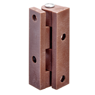 Paumelle, 45 x Ø 9 mm, Plastique, brun