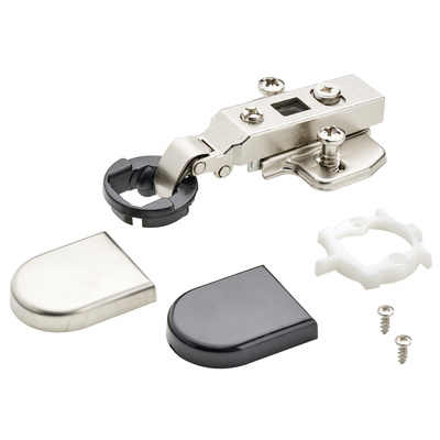 Intermat Mini-Glass door hinge for cup drilling for overlay doors