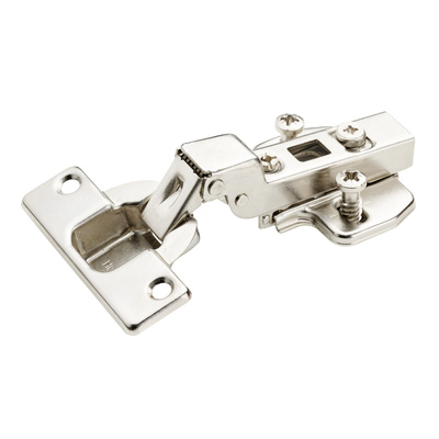 Intermat concealed hinge for clip on installation, for half overlay doors