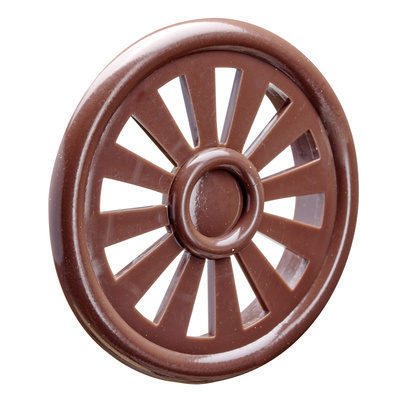 Ventilation grid, round, Ø 40 mm, plastic, brown
