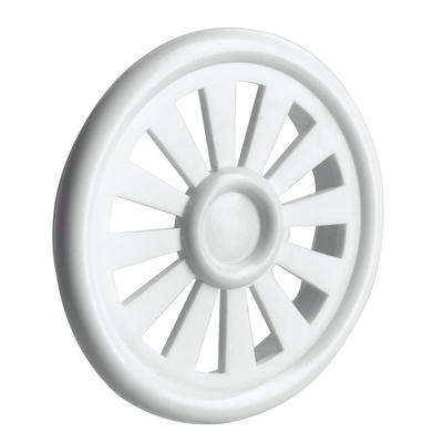 Ventilation grid, round, Ø 40 mm, plastic, white