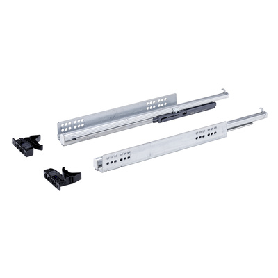 Système de coulissage à sortie totale Quadro V6 / 450 Silent System, Longueur nominale 450 mm, 30 kg, Acier, zingué