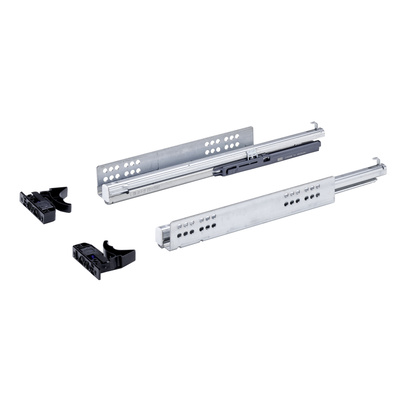 Système de coulissage à sortie totale Quadro V6 / 300 Silent System, Longueur nominale 350 mm, 30 kg, Acier, zingué