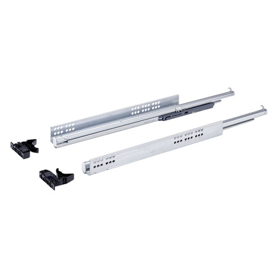 Système de coulissage à sortie totale Quadro V6 / 550 Silent System, Longueur nominale 550 mm, 30 kg, Acier, zingué