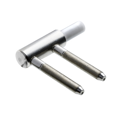 Partie inférieure de paumelle, anti-grincement, 65 x Ø 15 mm, Acier, zingué