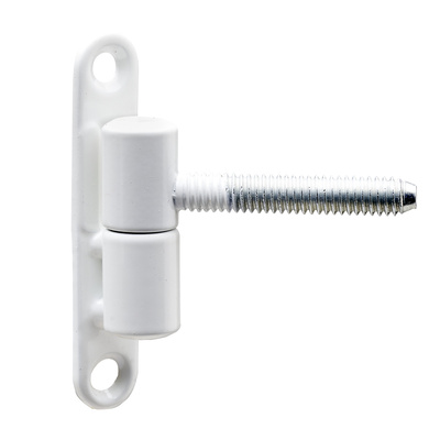 Paumelle de renovation, 68 x Ø 13 mm, Acier, époxy, blanc