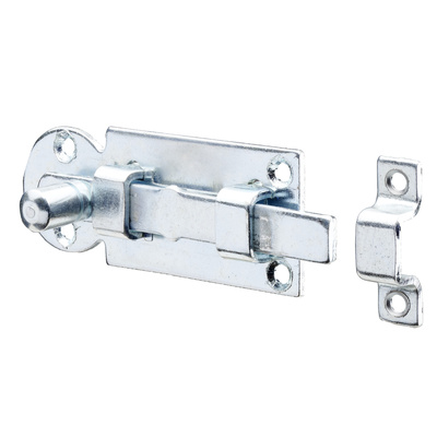 Pushing door bolt, 60 x 23 mm, steel, galvanised