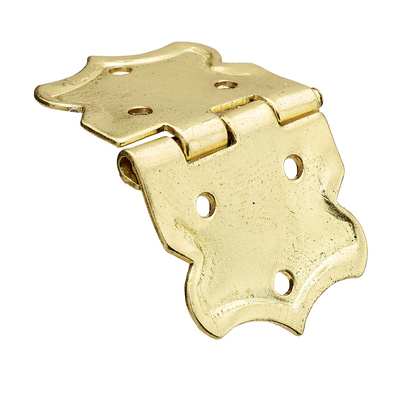 Schatullenscharnier, 20 x 37 x 20 mm, Stahl, vermessingt