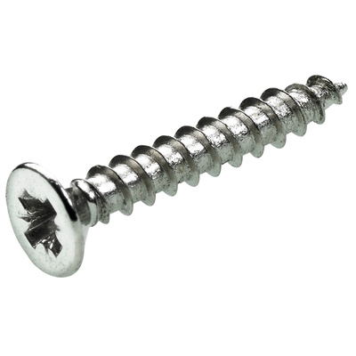 Vis pour charnières à piano, Ø 2,5 x 16 mm, Acier, nickelée
