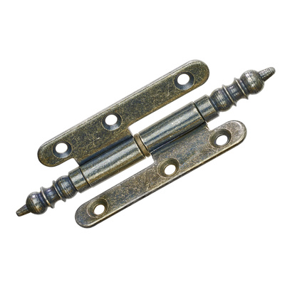 Türband mit Zierkopf, 80 x 45 mm, rechts, Stahl, antik