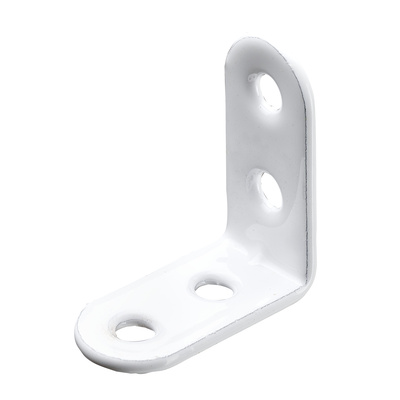 Stuhlwinkel, 15 x 30 x 30 x 2 mm, Stahl, pulverbeschichtet, weiß